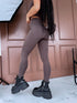 CORRECTIVE leggings "BLACK GOLD" - CHOCO